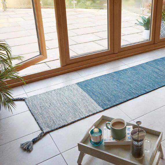 Tapis de couloir en laine Indira